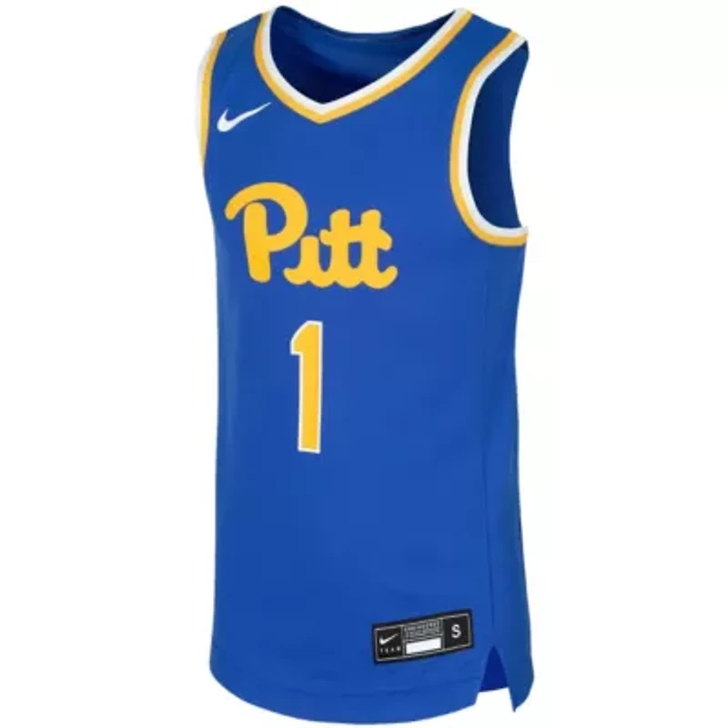 NCAA Nike #1 Pitt Panthers Replica Team Basketball Jersey