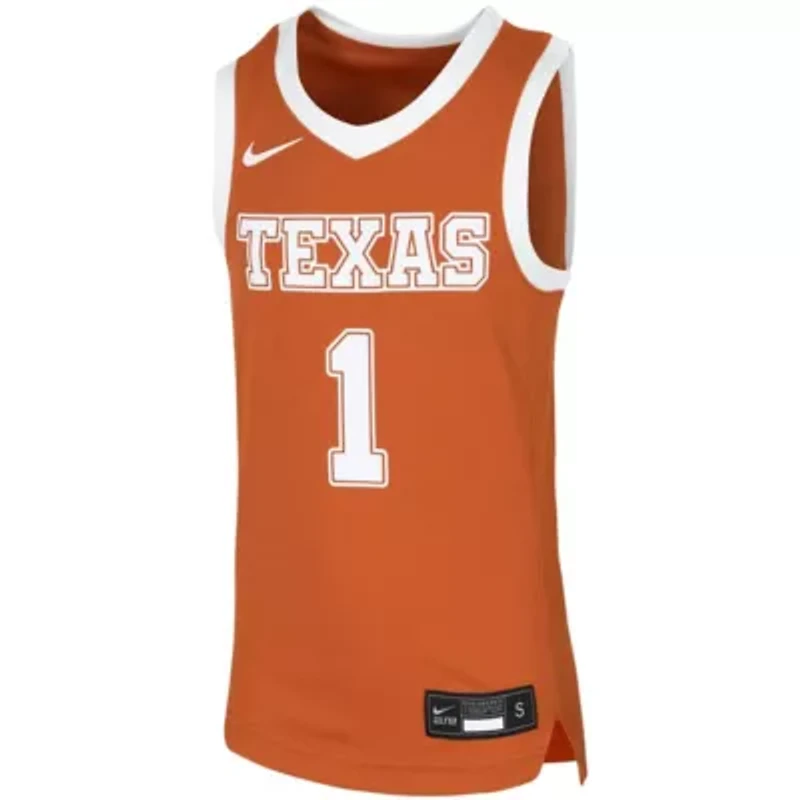 NCAA Nike #1 Texas Longhorns Replica Team Basketball Jersey