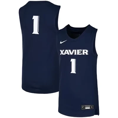 NCAA Nike #1 Xavier Musketeers Replica Team Basketball Jersey