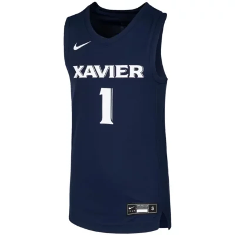 NCAA Nike #1 Xavier Musketeers Replica Team Basketball Jersey