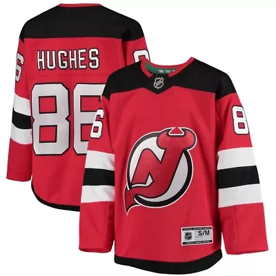 NHL Jack Hughes New Jersey Devils Home Premier Player