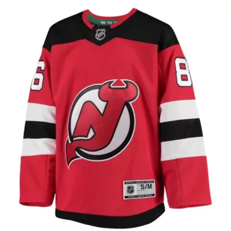 NHL Jack Hughes New Jersey Devils Home Premier Player