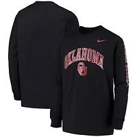 NCAA Nike Oklahoma Sooners Arch & Logo 2-Hit Long Sleeve T-Shirt