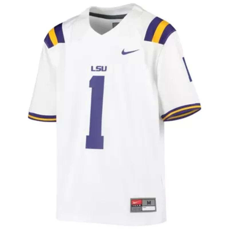 NCAA Nike #1 LSU Tigers Untouchable Football Jersey