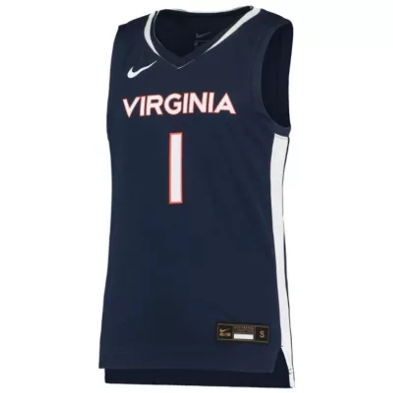 NCAA Nike #1 Virginia Cavaliers Team Replica Basketball Jersey