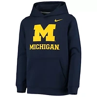 NCAA Nike Michigan Wolverines Stadium Club Fleece Pullover Hoodie