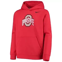 NCAA Nike Ohio State Buckeyes Stadium Club Fleece Pullover Hoodie