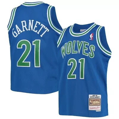 NBA Kevin Garnett Minnesota Timberwolves 1995-96 Hardwood Classics Swingman Jersey
