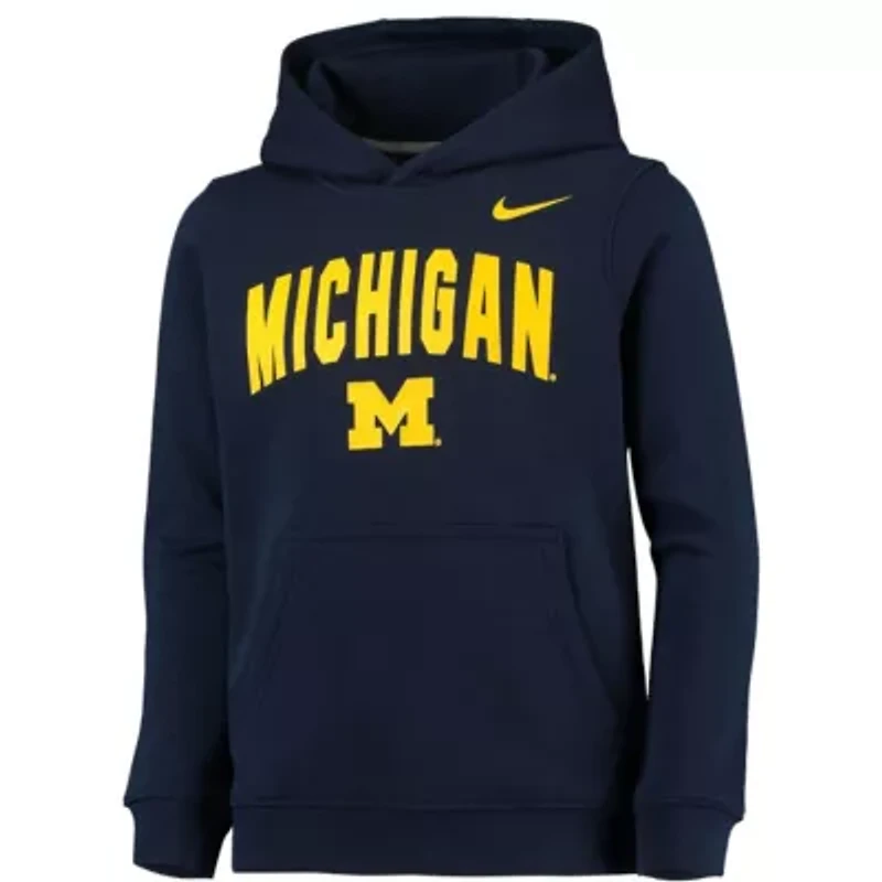 NCAA Nike Michigan Wolverines Club Fleece Pullover Hoodie