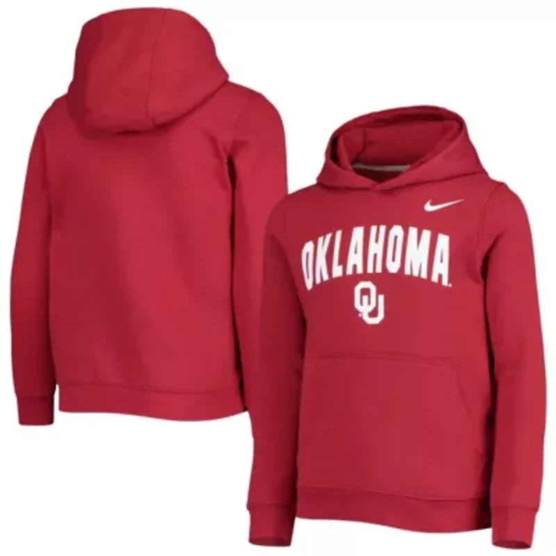 NCAA Nike Oklahoma Sooners Club Fleece Pullover Hoodie