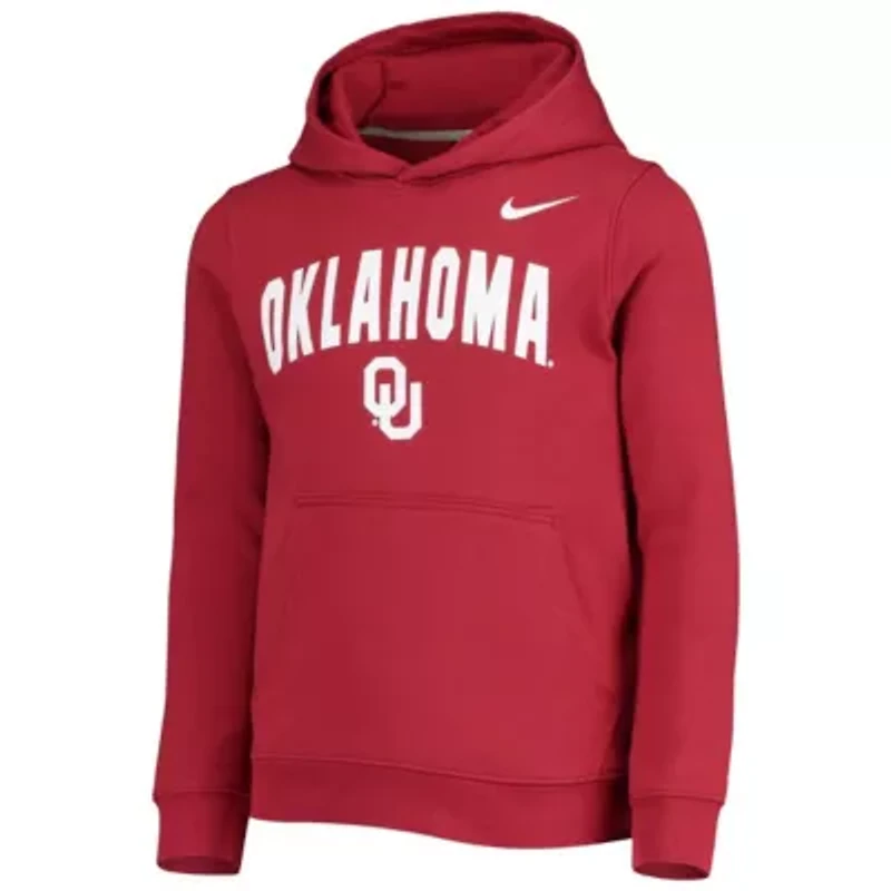 NCAA Nike Oklahoma Sooners Club Fleece Pullover Hoodie