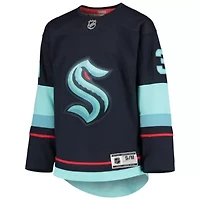 NHL Philipp Grubauer Deep Sea Seattle Kraken Home Premier Player Jersey