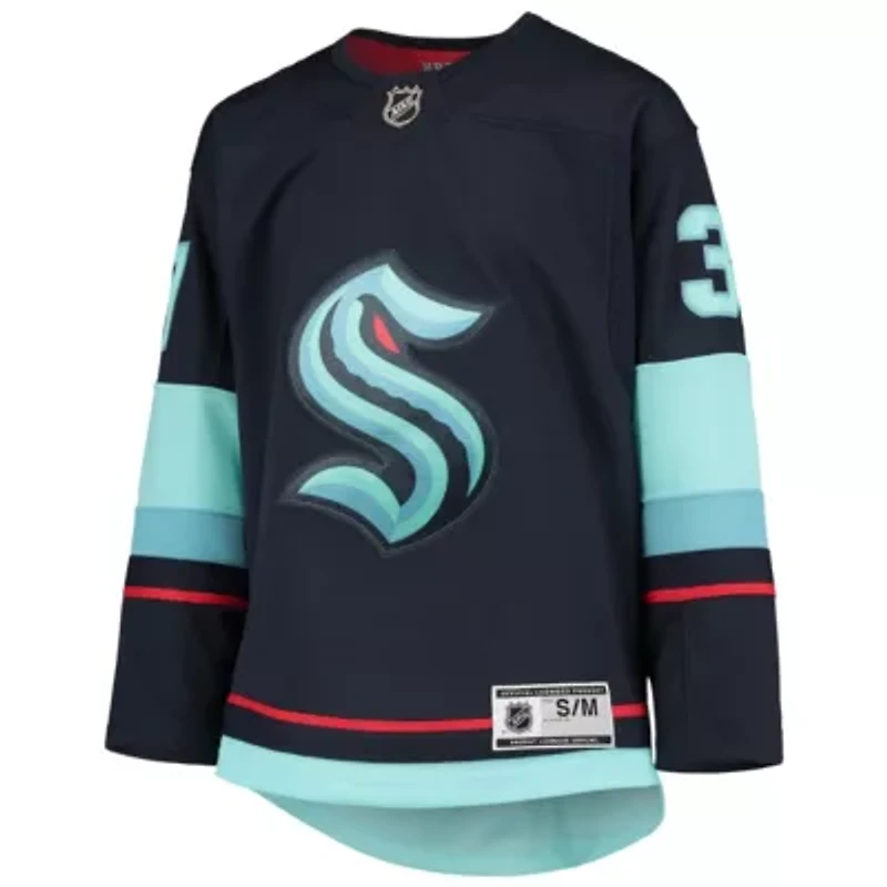 NHL Yanni Gourde Deep Sea Seattle Kraken Home Premier Player Jersey