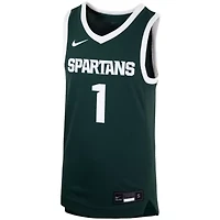 NCAA Nike #1 Michigan State Spartans Team Replica Basketball Jersey