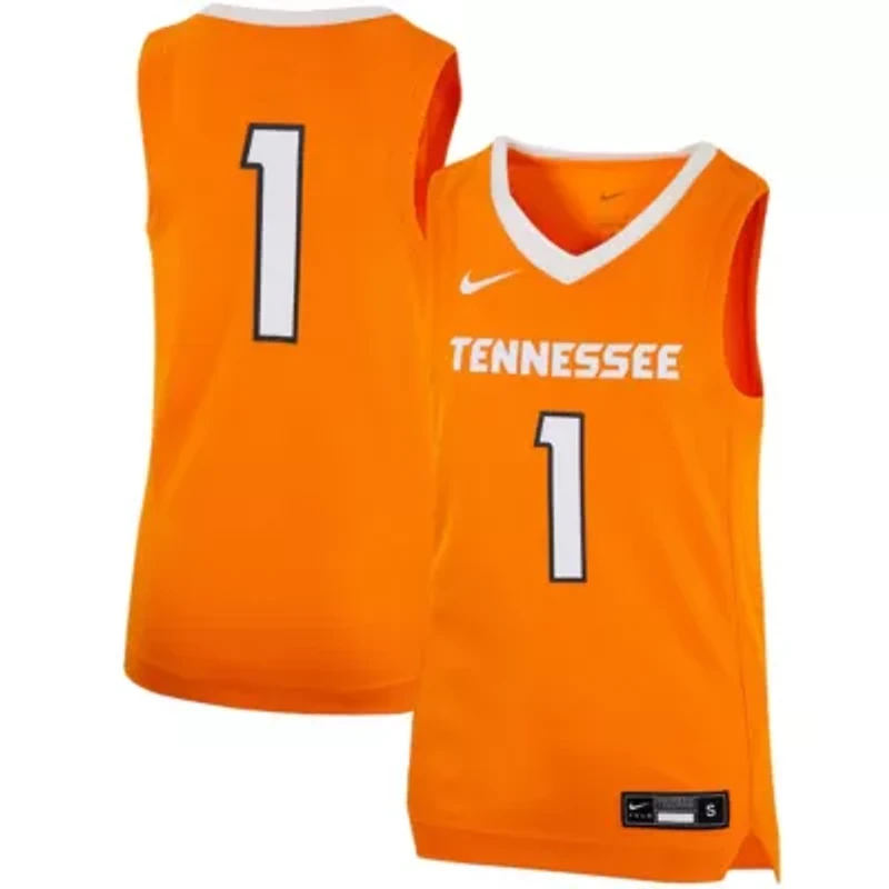 NCAA Nike #1 Tennessee Volunteers Team Replica Basketball Jersey