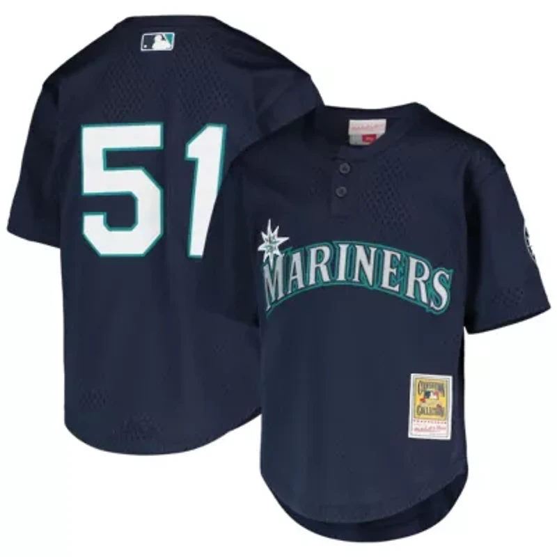 MLB Ichiro Suzuki Seattle Mariners Cooperstown Collection Mesh Batting Practice Jersey