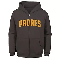 MLB San Diego Padres Wordmark Full-Zip Fleece Hoodie