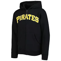 MLB Pittsburgh Pirates Wordmark Full-Zip Fleece Hoodie