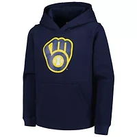 MLB Milwaukee Brewers Team Primary Logo Pullover Hoodie