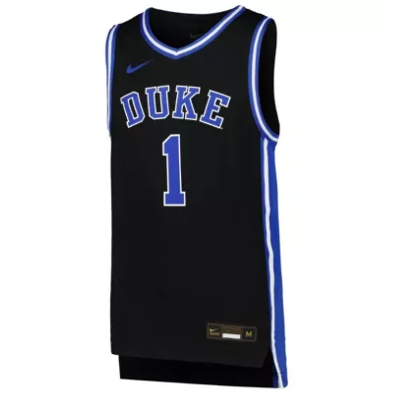 Duke Blue Devils NCAA Nike # 1 Icon Replica Basketball Jersey