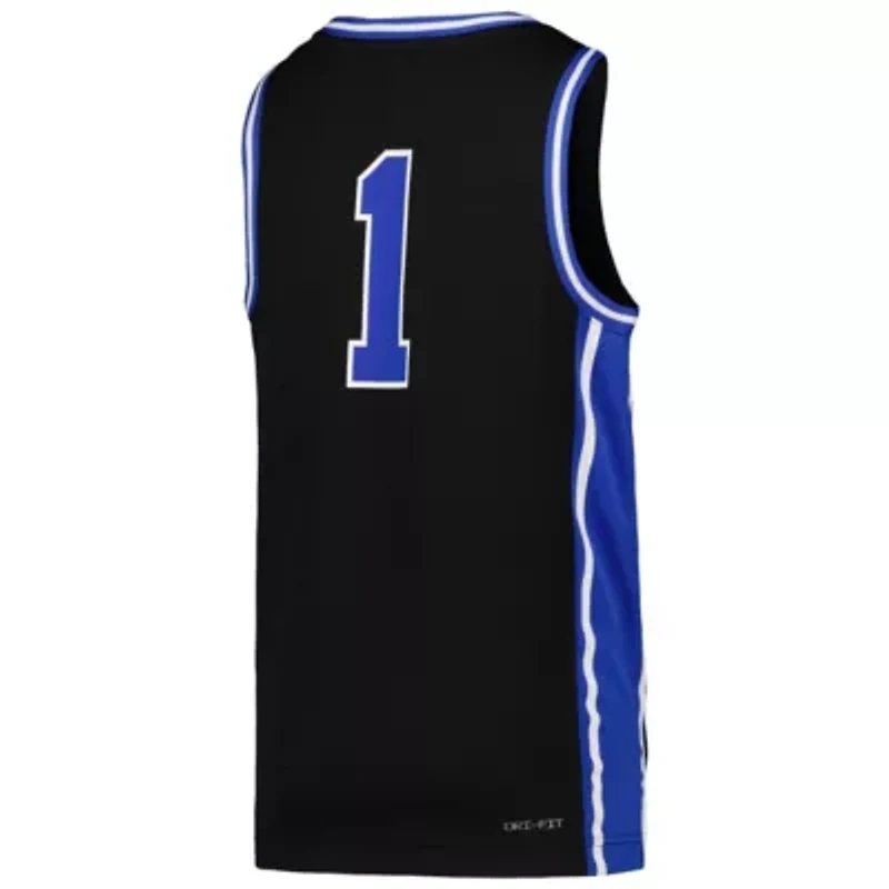 Duke Blue Devils NCAA Nike # 1 Icon Replica Basketball Jersey