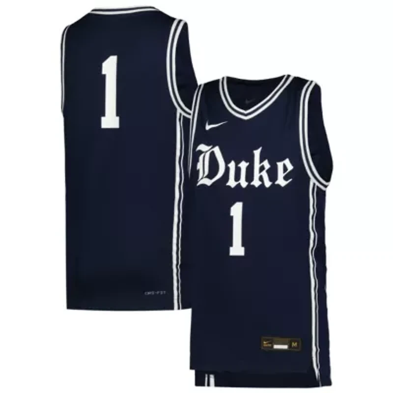 Duke Blue Devils NCAA Nike #1 Icon Replica Basketball Jersey