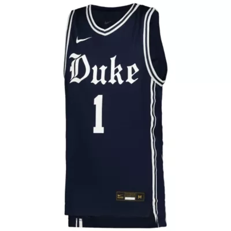 Duke Blue Devils NCAA Nike #1 Icon Replica Basketball Jersey