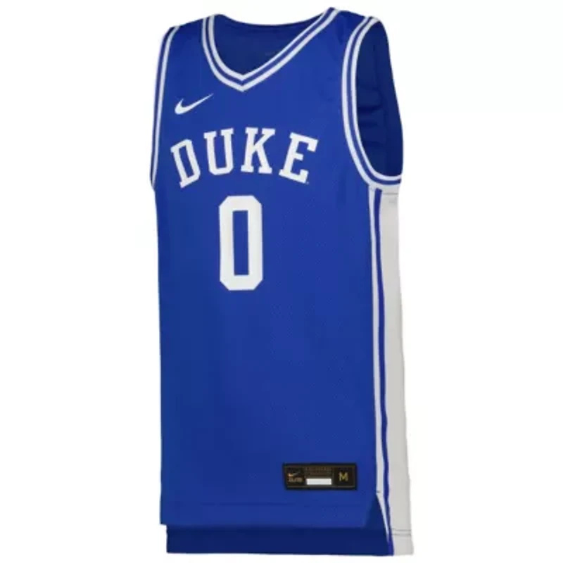 Duke Blue Devils NCAA Nike #0 Icon Replica Basketball Jersey