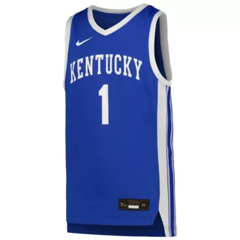 NCAA Nike #1 Kentucky Wildcats Icon Replica Basketball Jersey