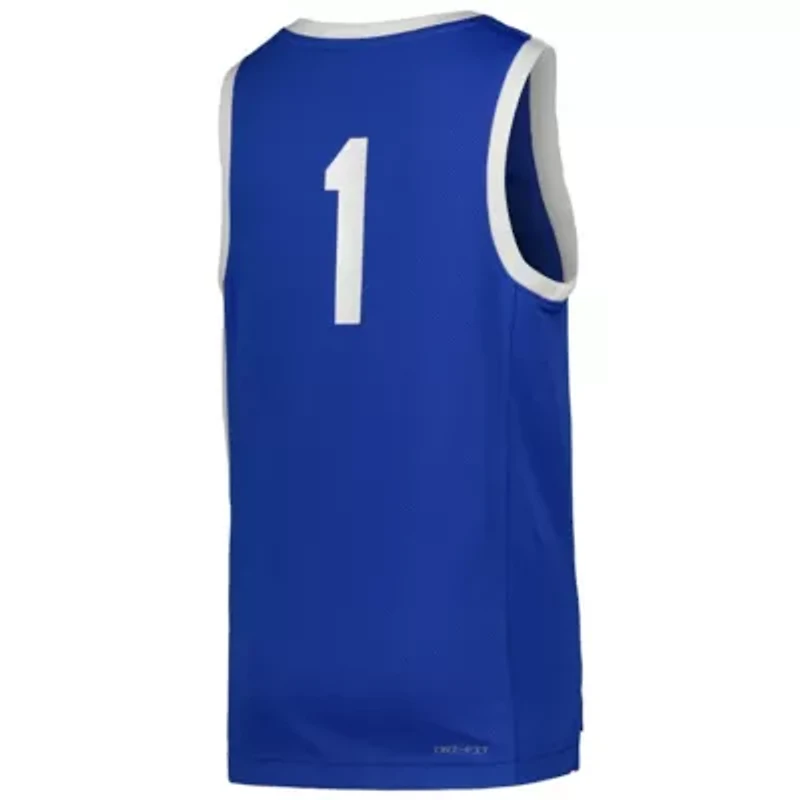 NCAA Nike #1 Kentucky Wildcats Icon Replica Basketball Jersey