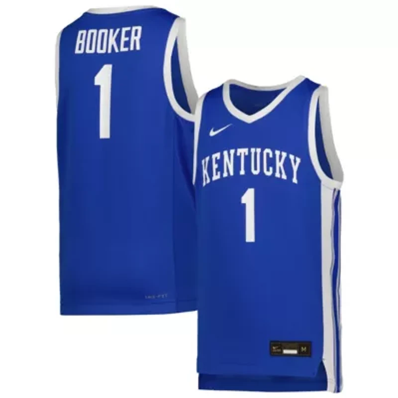 NCAA Nike #1 Kentucky Wildcats Icon Replica Basketball Jersey