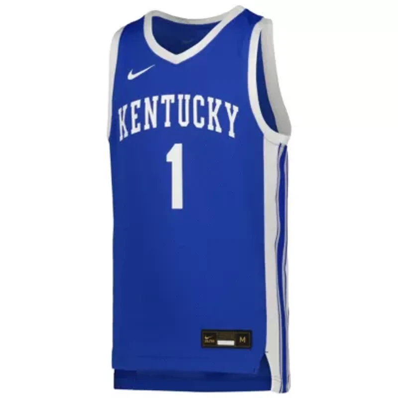 NCAA Nike #1 Kentucky Wildcats Icon Replica Basketball Jersey