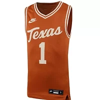 NCAA Nike #1 Texas Longhorns Icon Replica Basketball Jersey