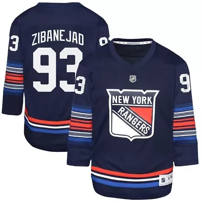 NHL Mika Zibanejad New York Rangers Alternate Replica Player Jersey
