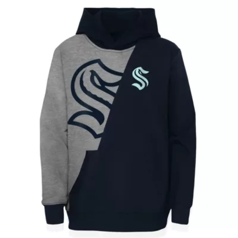 NHL Gray/Deep Sea Seattle Kraken Unrivaled Pullover Hoodie