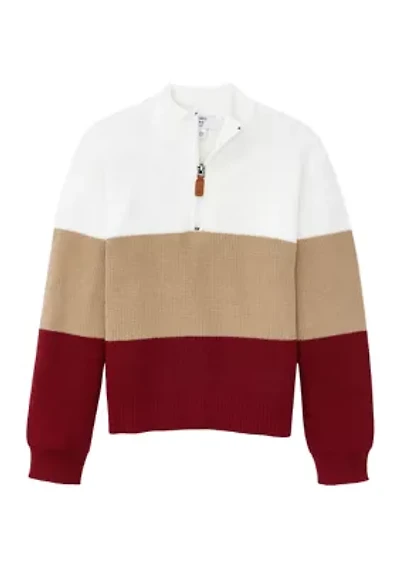 Boys 4-7 Striped Pullover Sweater