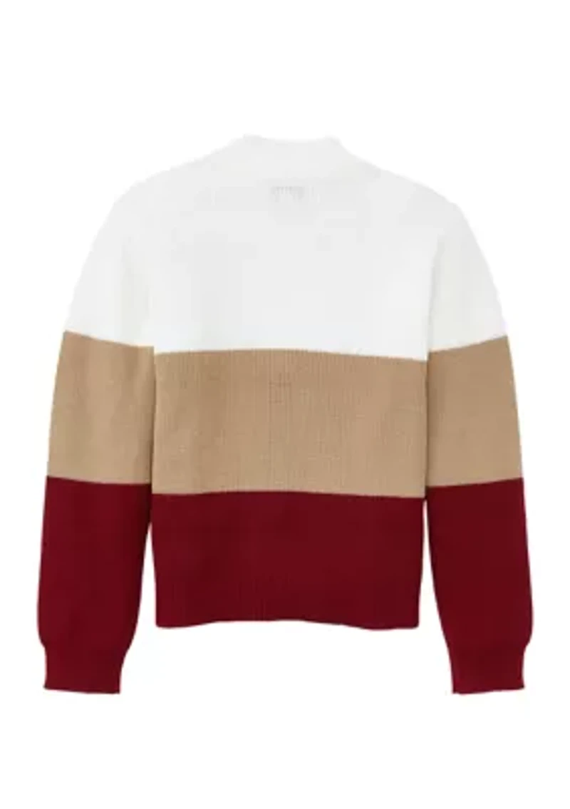 Boys 4-7 Striped Pullover Sweater