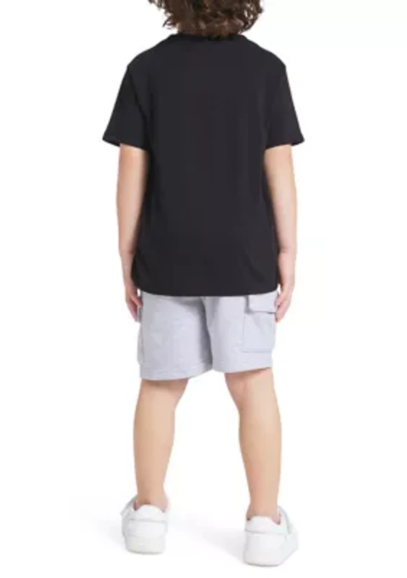 Boys 4-7 Graphic T-Shirt Cargo Shorts Set