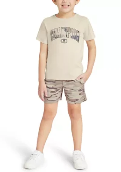 Boys 4-7 Camo T-Shirt and Shorts Set