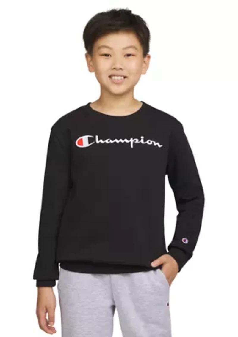 Boys 8-20 Signature Embroidered Pullover