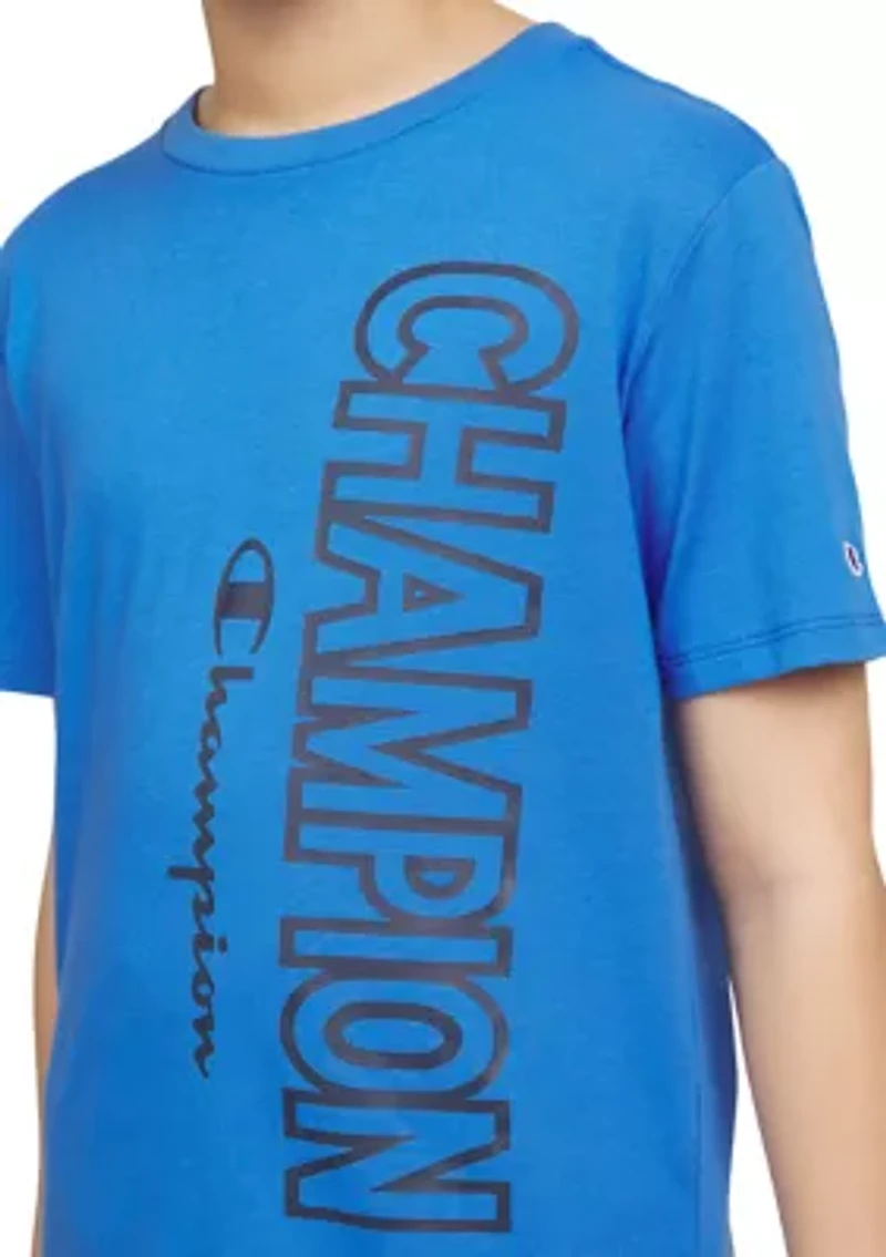 Boys 8-20 Vertical Logo Graphic T-Shirt