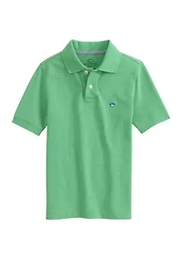 Boys 8-20 Heather Skipjack Polo Shirt