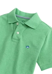Boys 8-20 Heather Skipjack Polo Shirt