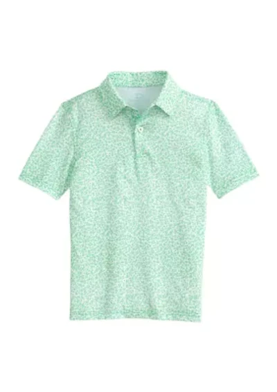 Boys 8-20 Flower Frenzy Printed Performance Polo Shirt