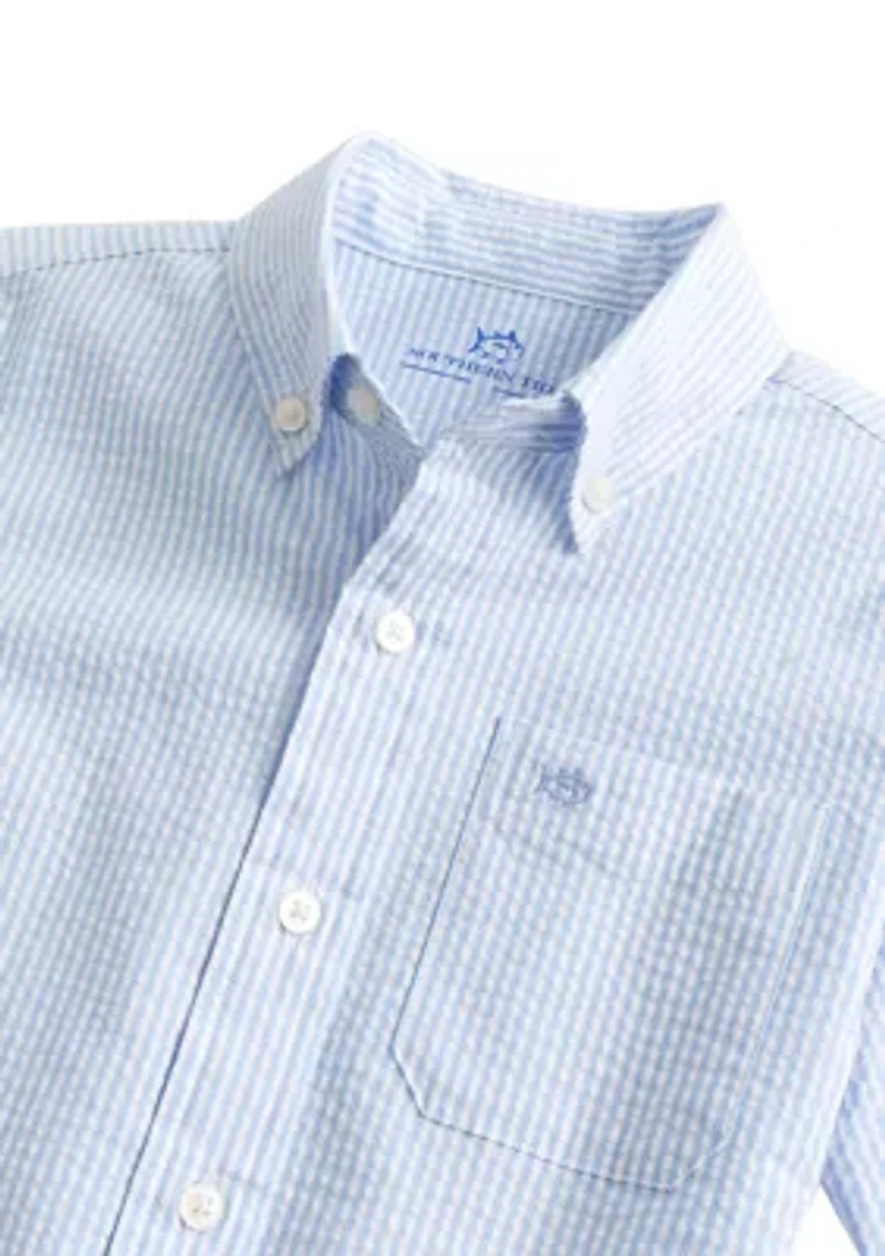 Boys 8-20 Folly Field Seersucker Sportshirt