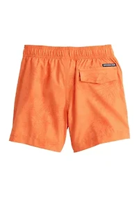 Boys 8-20 Palm Tree-Cation Swim Trunks