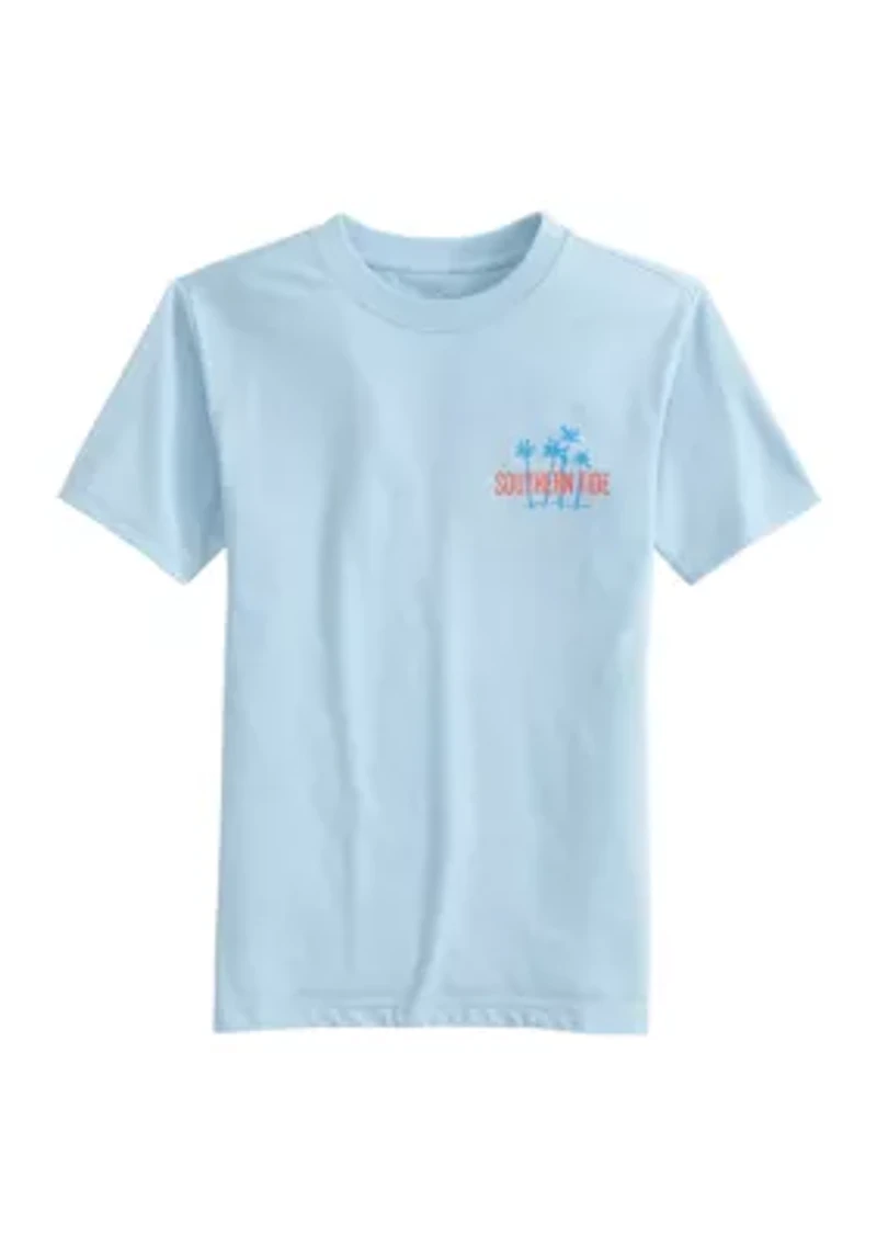 Boys 8-20 Sunset Palms Short Sleeve Graphic T-Shirt