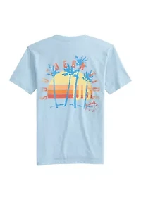 Boys 8-20 Sunset Palms Short Sleeve Graphic T-Shirt