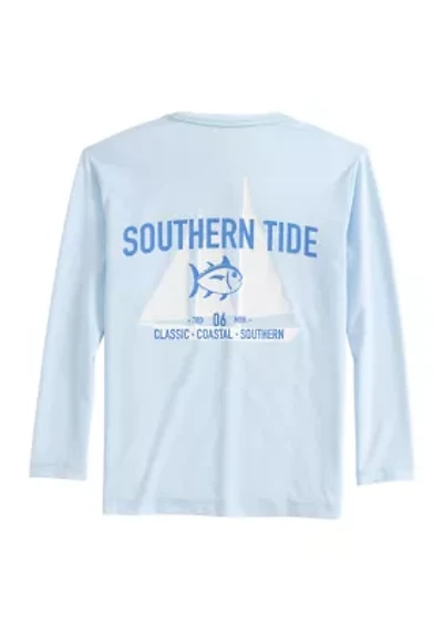 Boys 8-20 Blue Sails Long Sleeve Performance Graphic T-Shirt