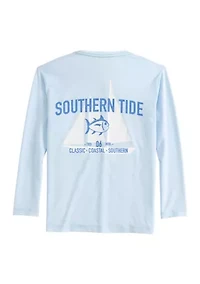 Boys 8-20 Blue Sails Long Sleeve Performance Graphic T-Shirt